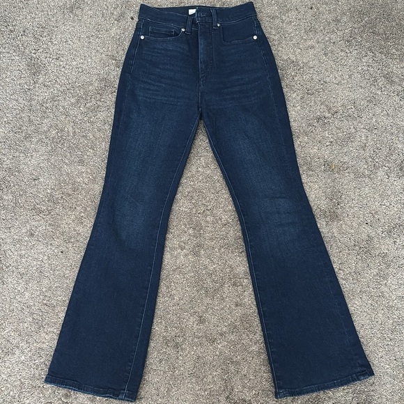 EUC PETITE LOFT HIGH RISE SLIM FLARE JEAN 
DARK WASH SIZE 2 - Picture 5 of 7